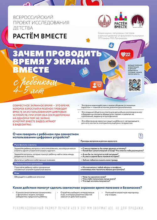 Плакат. Цифровизация 4-5 лет